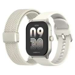 Montre connectée Echo Rainbow Mesh Blanche - 2 Bracelets