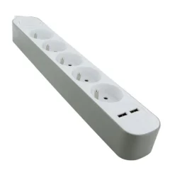Multiprise CHACON X5 + 2 USB