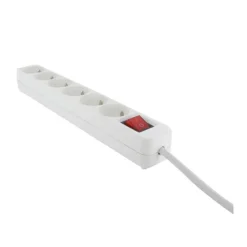 Multiprise CHACON x6 + Interrupteur 1m