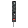 Multiprise EATON parafoudre 4 prises noir