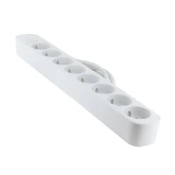 Multiprise ELECTRODEPOT 8 prises + interrupteur blanc