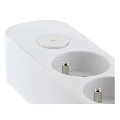 Multiprise ELECTRODEPOT 8 prises + interrupteur blanc