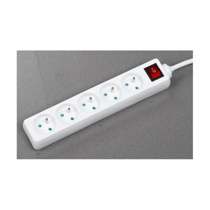 Multiprise QUARX 5 prises + interrupteur