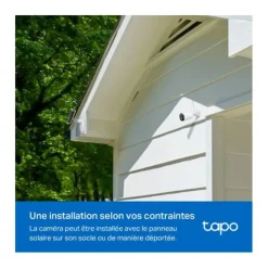 Pack caméra de surveillance TAPO TC82 KIT 3MP 2K + panneau solaire