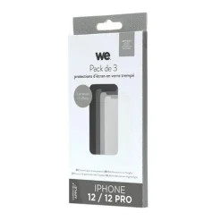 Pack de 3 Films de protection WE APPLE iPhone 12/12 Pro