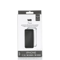 Pack Film de protection + Coque WE APPLE iPhone 7/8/SE