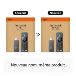 Passerelle Multimédia FIRE STICK TV AMAZON 4K PLUS 2ème génération avec télécommande