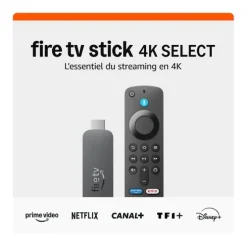 Passerelle Multimédia FIRE STICK TV AMAZON 4K SELECT 2025 avec télécommande