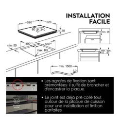 Plaque de cuisson ELECTROLUX LR633CK