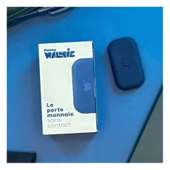 Porte-monnaie sans contact MONNEY WALKIE Bleu