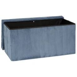 Pouf double pliable 76x38x38cm velours