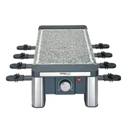 Raclette & grill/pierre COSYLIFE 8 personnes CL-R8PSSDCS