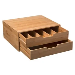 Rangement dosettes double tiroir