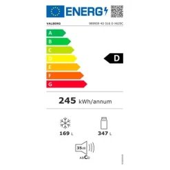 Réfrigérateur 4 portes VALBERG 4D 516 D X625C
