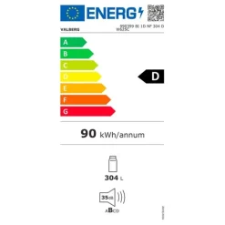 Réfrigérateur intégrable 1 porte VALBERG BI 1D NF 304 D W625C