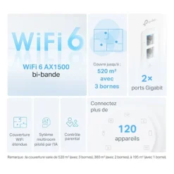 Routeur Wifi TP-LINK Deco X10(2-pack) mesh Wifi 6