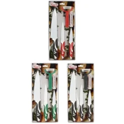 Set 3 couteaux revêtu céramique + éplucheur