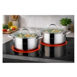 Set ARTHUR MARTIN marmite faitout inox