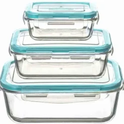 Set de 3 boîtes rectangles CLIPEAT - Conservation & Micro ondes