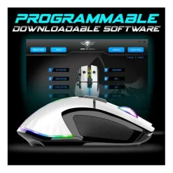 Souris gaming SPIRIT OF GAMER PRO M5 Blanche Filaire 12800Dpi