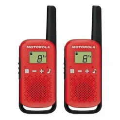 Talkie Walkie MOTOROLA T42 RED x 2