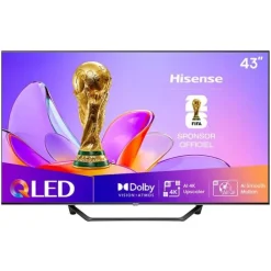 TV QLED 43" HISENSE 43A7Q pied central