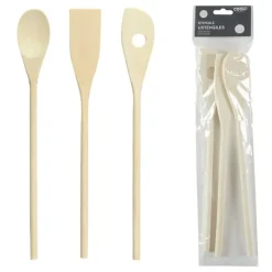 Ustensiles de cuisine en bois x3